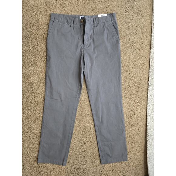 Club Room Chino Pant 4-Way Stretch Comfort Waist 33 Waist 32 Length NWT Gray men - Picture 2 of 6